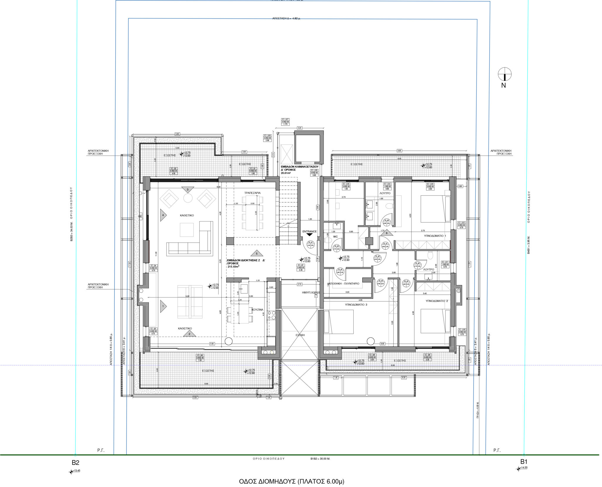 Block of Flats in Varkiza Modulus Architecture